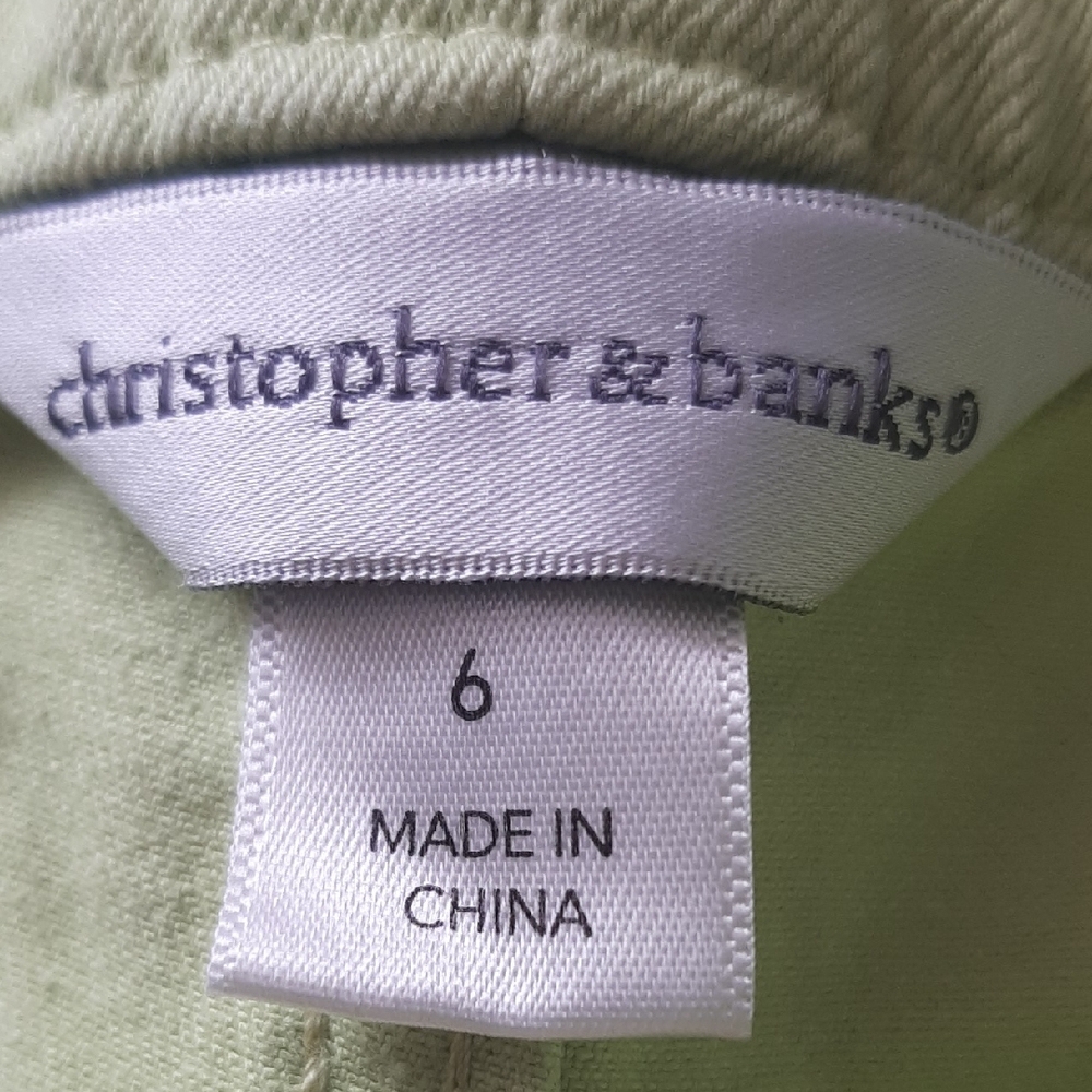 Christopher&Banks๐Green Jeans Y2K Size 6 - Picture 5 of 6